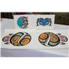 Image 1 : LOT OF 4 NATIVE ART PRINTS