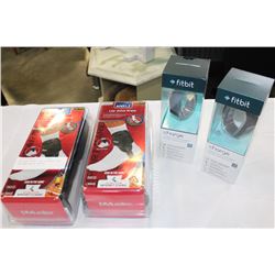 TWO NEW FITBIT WRIST BANDS AND TWO NEW ANKLE BRACES
