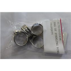 BAG OF STERLING RINGS LOST PROPERTY