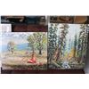 Image 1 : TWO ORIGINAL OTTO JEGODTKA PAINTINGS ON CANVAS "A SUMMER REST" AND "MISTY SUNRISE"