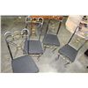 Image 1 : SET OF FOUR METAL CHAIRS