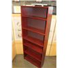 Image 2 : CHERRY FINISH 7 FOOT BOOKSHELF