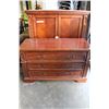 Image 1 : MAHOGANY FINISH 2 PIECE WARDROBE