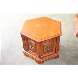 OCTAGONAL WALNUT ENDTABLE