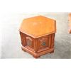 Image 1 : OCTAGONAL WALNUT ENDTABLE