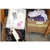 Image 1 : BOX OF NEW LA VIE ROSE AND OTHER SLIPPERS LADIES SHIRTS AND MENS TIES