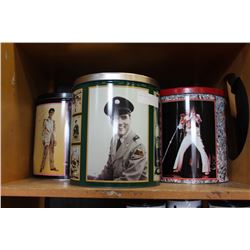 THREE ELVIS TINS