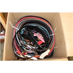 BOX OF KIDS BELTS