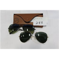 TWO PAIR OF MENS RAY BAN SUNGLASSES