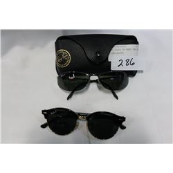 TWO PAIR OF MENS RAY BAN SUNGLASSES