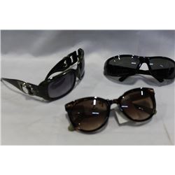 THREE PAIR OF DESIGNER SUGLASSES