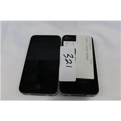 TWO IPHONE 4 BLACK ROGERS