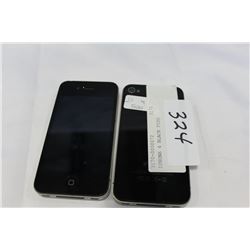 TWO IPHONE 4 BLACK FIDO