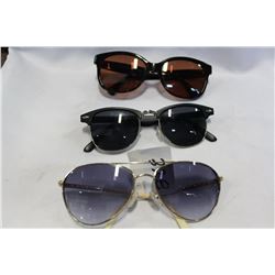 THREE PAIR OF DESIGNER SUNGLASSES