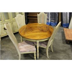 ROUND DINING TABLE WITH FOUR CHAIRS