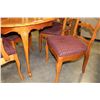 Image 2 : FRENCH ROVINCAL DINING TABLE WITH LEAF AND SIX CHAIRS