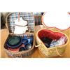 Image 2 : TWO WICKER BASKETS WITH CONTENTS