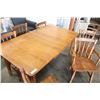 Image 2 : MAPLE DINING TABLE AND SIX CHAIRS TWO WITH ARMS
