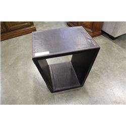 LEATHER TWO TIER ENDTABLE