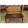 Image 1 : WALNUT 2-SEAT BENCH