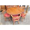 Image 2 : KROEHLER MAPLE DINING TABLE WITH LEAF AND SIX CHAIRS