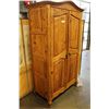 Image 2 : LARGE PINE 2-DOOR RUSTIC ARMOIRE
