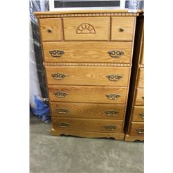 WOOD BOROUGH HONEY OAK HIGHBOY