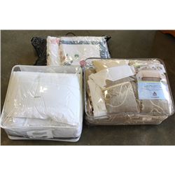 DOUBLE COMFORTER SET AND DOWN DUVET AND QUILT AND TWO SHAMS