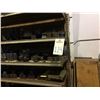 Image 1 : Metal Shelf with contents soft jaws for QT-28, turret sleeves,vise jaws and much more