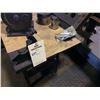 Image 2 : Steel Work Table 32” X 20” X 37” with Cat 40 work holding tool and contents
