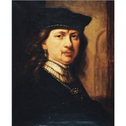 18th Century Dutch School, Half length portrait of a Gentleman, Oil on canvas in the manner of R...