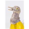 Image 2 : Yellow Glass & Silverplate Duck Decanter