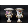 Image 2 : Pair Porcelain Floral-Decorated Urns
