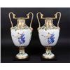 Image 1 : Pair Floral-Decorated Porcelain Vases