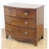 Image 1 : Bowfront Mahogany 4-Drawer English Chest