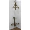 Image 1 : 2 Louis XVI Style Gilt Bronze 3-Light Chandeliers