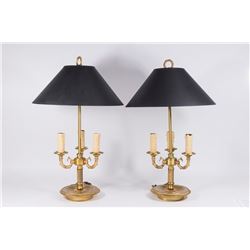 Pair Bouillotte Lamps