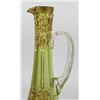 Image 2 : :Moser Style Etched & Gilt Enamel Glass Ewer