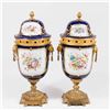 Image 8 : Pair 19th C. Sèvres French Porcelain Covered Urns