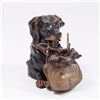 Image 1 : Bronze Dog & Pups Inkwell