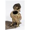 Image 2 : Owl Inkwell with Attached Feather-Form Pen Tray