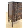 Image 4 : Belgian Carved Walnut Black Marble Top Commode