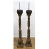 Image 1 : Pair Italian Carved Figural Columns