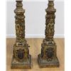 Image 2 : Pair Italian Carved Figural Columns