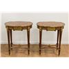 Image 1 : Pair French Style Inlaid Side Tables