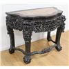 Image 1 : 19th C. Chinese Marble Top Teakwood Console Table