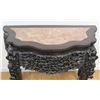 Image 3 : 19th C. Chinese Marble Top Teakwood Console Table