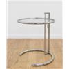 Image 1 : :Eileen Gray Round Chrome & Glass Side Table