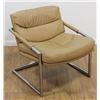 Image 1 : 70s Chrome & Leather Armchair