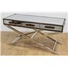 Image 1 : 80s Chrome & Leather Campaign Desk